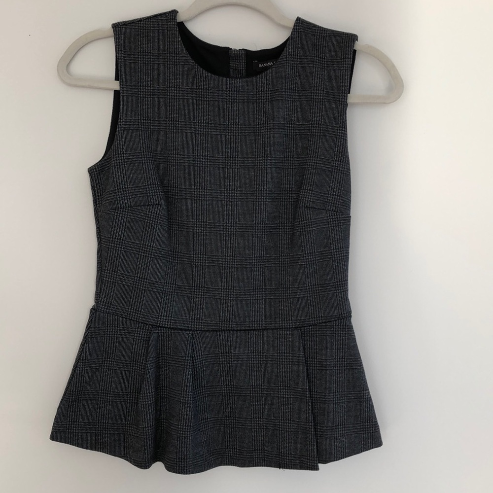 Banana Republic Sleeveless Peplum Top